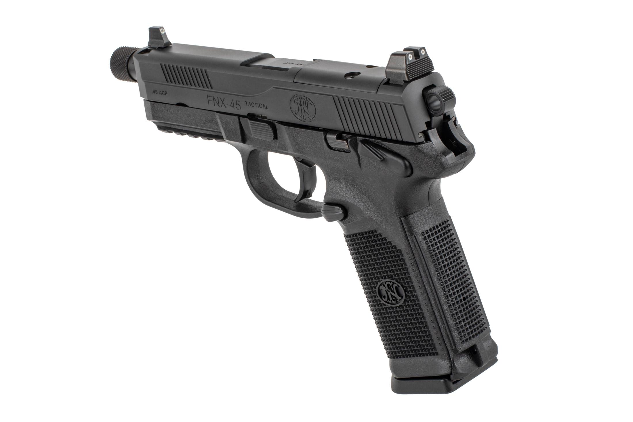 FN FNX-45 Tactical 45 ACP Pistol - 10 Round - Black - 5.3